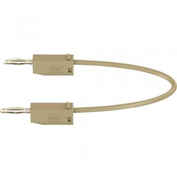 Stäubli LK205 7.50 cm Brown Test Lead with 2mm Banana Plugs