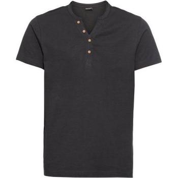 Bruno Banani T-Shirt für Herren, V-Ausschnitt, grau