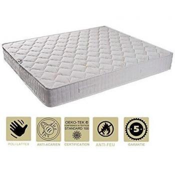 Provence Literie : 2 Matelas Hautes Résiliences + Alèses 90x190, 15,5 cm