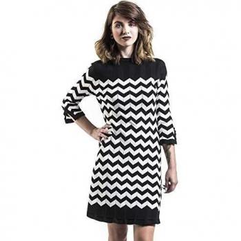 Vestido Corto Mujer Dancing Days Negro-Blanco S