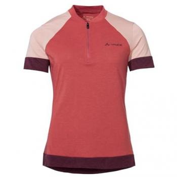 VAUDE Altissimo Q-Zip Damen T-Shirt, Orange/Rot, Größe 42