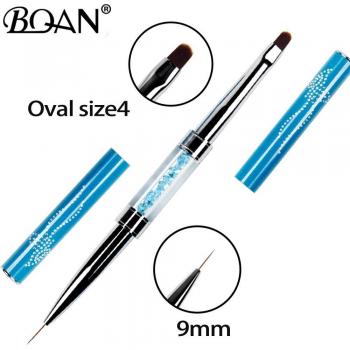 BQAN Double Head Crystal Handle Nail Art Painting Pen