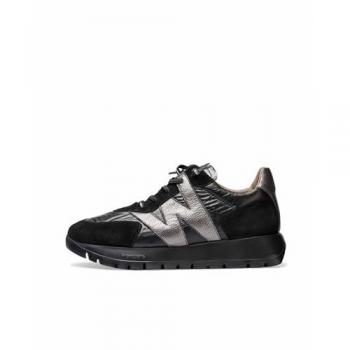 Wonders Zapatillas de mujer tipo running bajas en piel y nylon