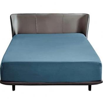 Bonnet 30 cm Drap-Housse 160 × 200 – BEDSURE Nuit Bleue