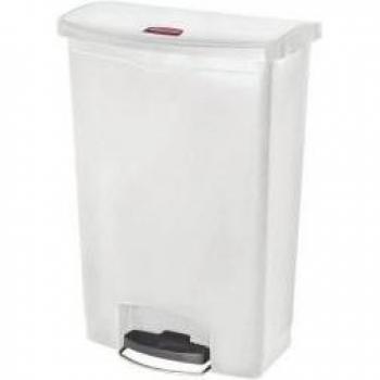 7 Litre Rubbermaid Step-On Storage Bin in White Finish