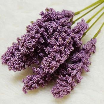 6pcs Artificial Mini Berry and Vanilla Floral Decor