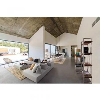 Libreria modulare Stanton con elementi in legno e acciaio