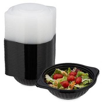Relaxdays Meal Prep Boxen, 24er Set, 1 Fach, mikrowellengeeignet, wiederverwendbar, Kunststoff