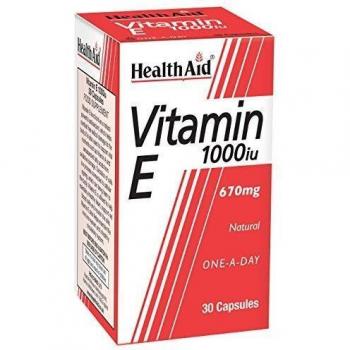 Health Aid Gorras Vitamina E, 30 cápsulas