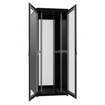 Armadio Rack Professionale 19'' 800x1000 42U Nero Doppio Battente Ventilato