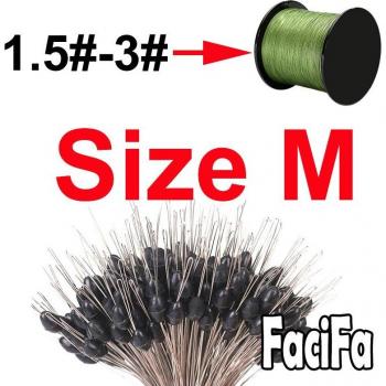 Silicone Fishing Float Stoppers, 300 Pieces