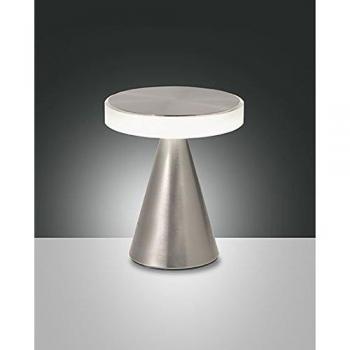 Höhenverstellbare Neutra LED Tischleuchte 20 cm Nickel