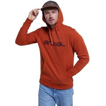 Orangeer Rocky Herrenpullover mit Kapuze