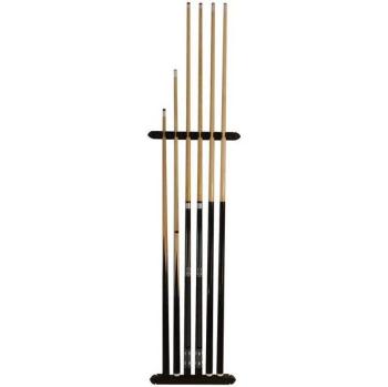 Kit de billard noir John West : Support mural, 2 queues professionnelles et 2 courts
