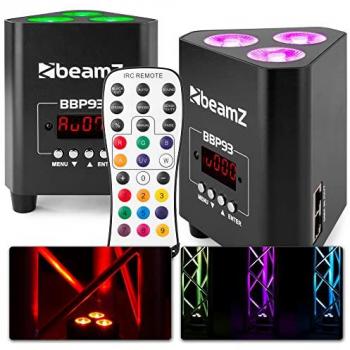 Ensemble de 2 projecteurs LED PAR RGBW BeamZ BBP93