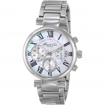 Kenneth Cole Dress Sport KC4971 Damenuhr Zifferblatt Perlmutt | Chronograph