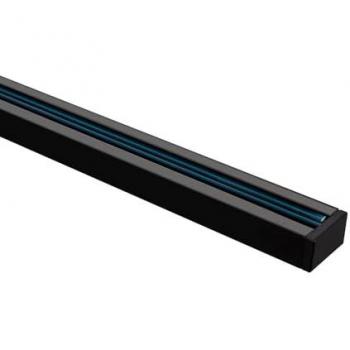Schwarze Phasenstromschiene Ultra Power für 2 m LED‑Leuchten