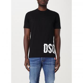 DSQUARED2 Men's Large Black Logo Tee