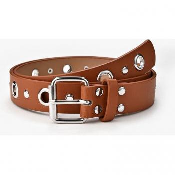 Ceinture Rivet PU Creux