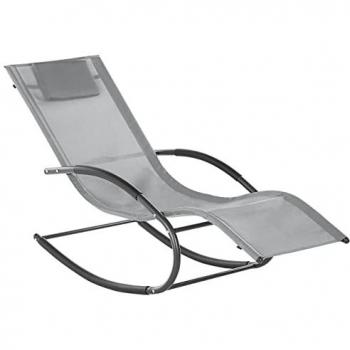 Chaise Longue Design Carano II Gris Clair