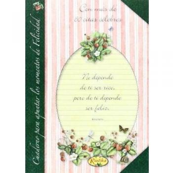 Cuaderno para apuntar los momentos de felicidad