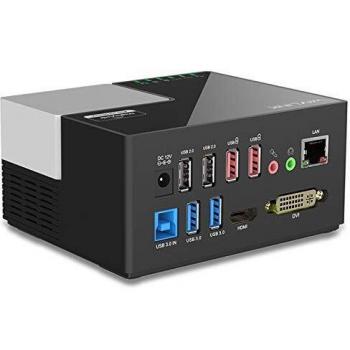 Hub Wavlink 2 Ports de Chargement USB et 4 Ports de Données USB avec Double Affichage HDMI/DVI ou VGA et Ethernet Gigabit