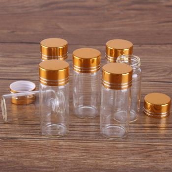 10 Pack of Clear Glass 10 ml Perfume Bottles (22×50 mm)