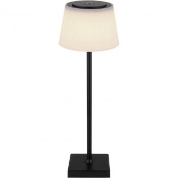 LED Tischleuchte Gregoir Moana, schwarz matt, 38 cm, dimmbar CCT