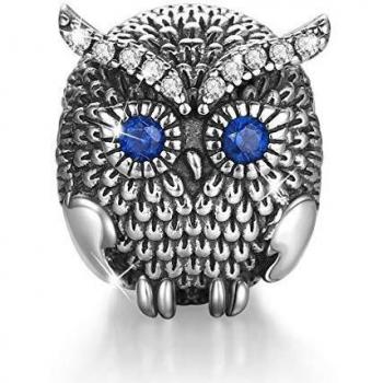 Pendentif cupidon en argent sterling avec chaîne de sécurité