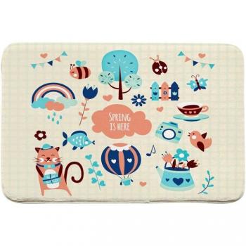 Animal Head Printed Floor Mats