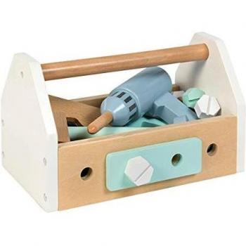 Cassetta degli attrezzi giocattolo bianco/blu/menta