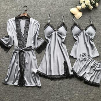 White Wedding Nighty & Robe Set