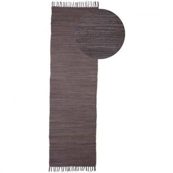 Carpetfine Handcrafted Grey Chindi Rug 80x400cm