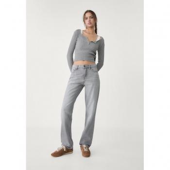 Stradivarius Straight-Fit Denim – Schwarz, 25