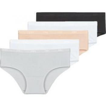 Ecodim Women's Multicolour Cotton Hipster Knickers Pack of 5