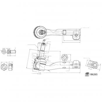 Articulación de Dirección FEBI Bilstein 186265