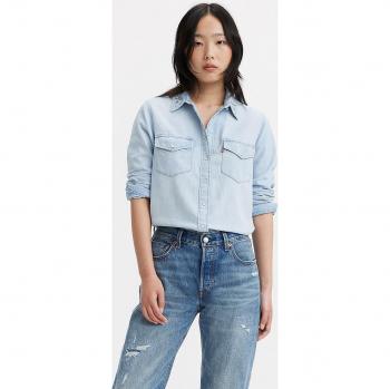 Levi's® Damen Jeanshemd Essential Western Blau Regular Fit XS
