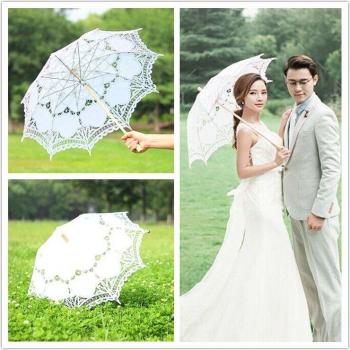 Hochzeit Requisiten Regenschirm mit Spitze