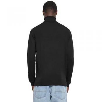 Veste pull col roulé noir – Matériau viscose/nylon – Confort urbain – Homme