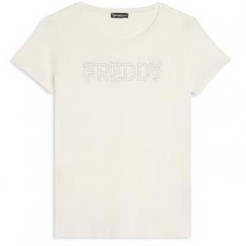 T-Shirt Modal con Strass Freddy