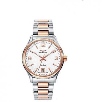 Sandoz reloj de acero bicolor rosa