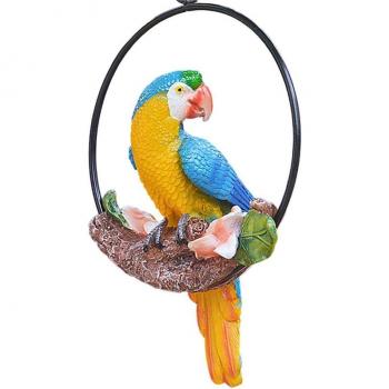 Garden Hanging Parrot Statue