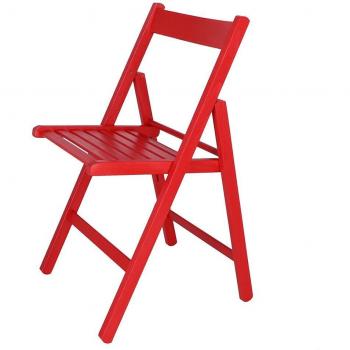 Mueble Multifuncional: Silla Plegable WellHome, Acabado Wengue, 43x47x79 cm