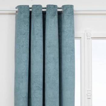 Atmosphera Creazione di Interni: Tenda Fujo Velluto Azzurro 135x260 cm