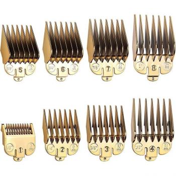 Ensemble 8 pièces – replacement de limitant, peigne et guide taille barbier Wahl