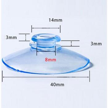 Gancho Pared Setas 10 Ventosas Transparentes
