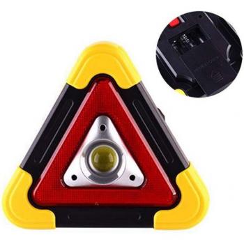 LED Triangle Warning Sign and Work Light for Road Safety X3UB
