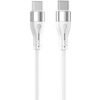 Tellur Cavo USB‑C a USB‑C 60W, 1 m, silicone bianco – nuovo