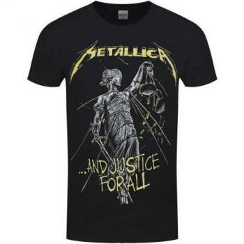 Retro Justice Metallica T‑shirt XXL Nero