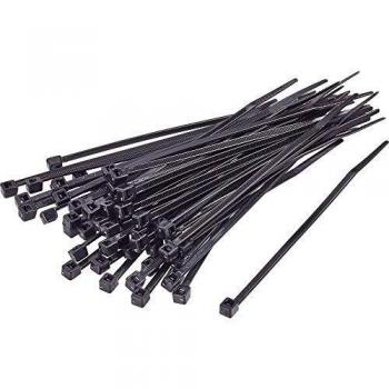 Serre-câble noir 250 mm x 4,80 mm stabilisé UV TRU COMPONENTS 100 pièces